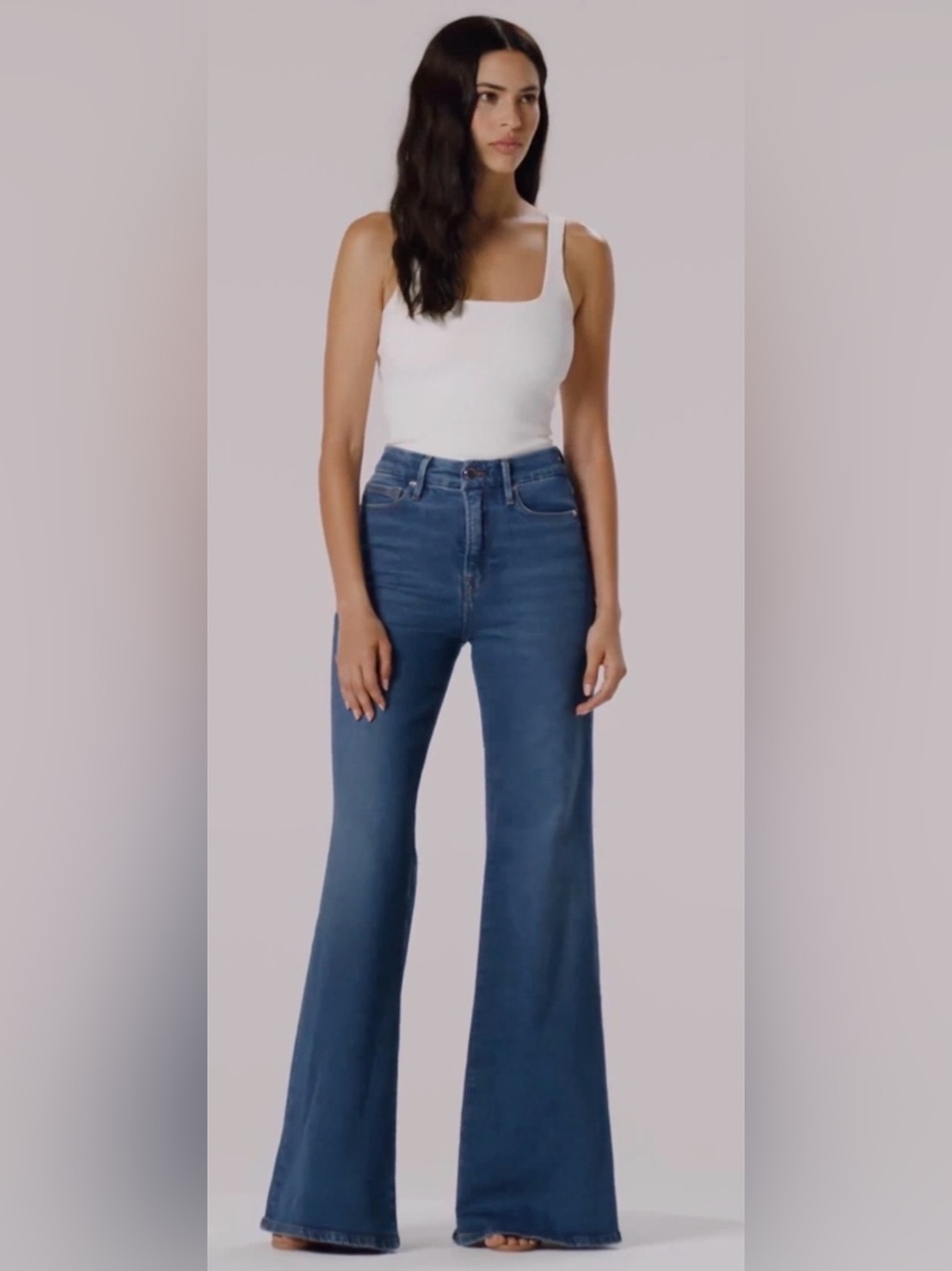 Good American Good Skate Wide Leg Jeans  Size 12/31 👖